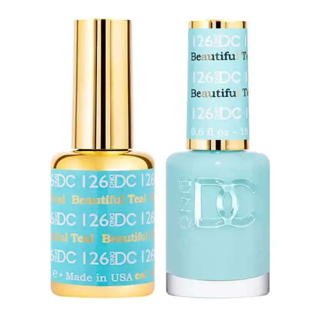 Picture of DND DC DUO GEL - #126 BEAUTIFUL TEAL