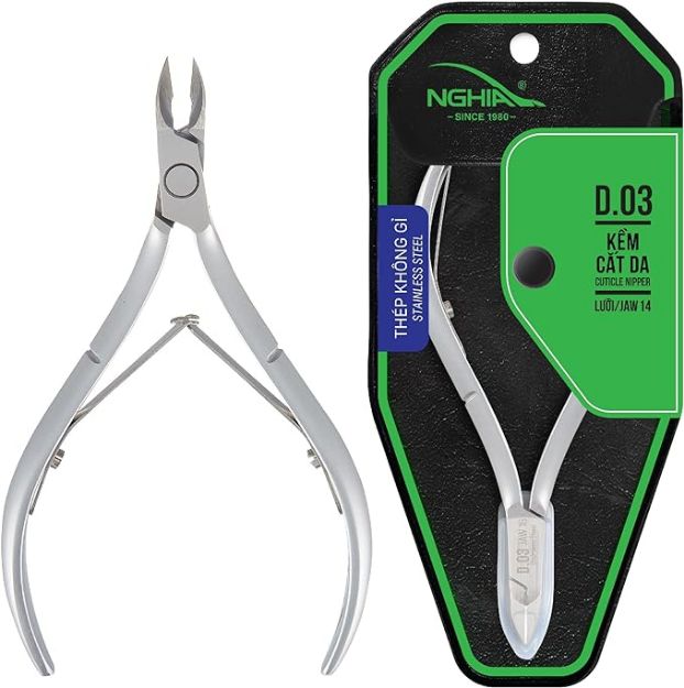 Picture of NGHIA Cuticle Nipper - D-03 (Stainless Steel) Jaw 14